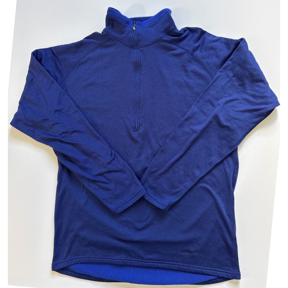 VTG Patagonia Regulator R Series Mens Blue Quarter Zip Fleece Pullover Large USA